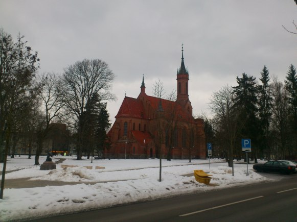 Pretty church in the centre of Druskininkai, Lithuania.