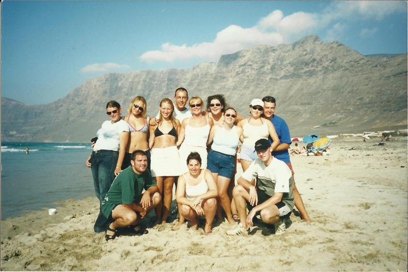 Y1 - Gang day out - gang on the beach